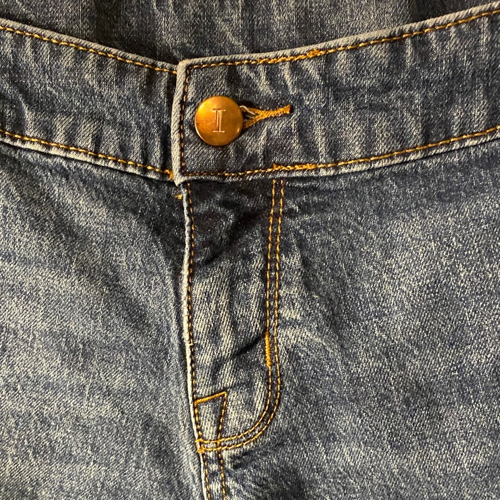 Maternity Denim Shorts with Stretch Side Panels - Blue - Picture 6 of 7